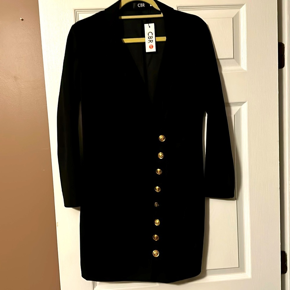 NWT black suit dress